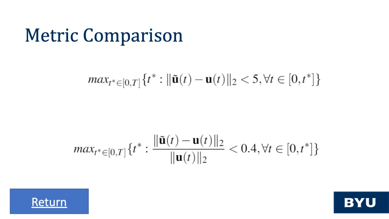 Slide 42: Metric comparison